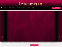 Tablet Screenshot of insomnia-berlin.de